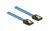 Delock SATA-Kabel UV Leuchteffekt blau 70 cm